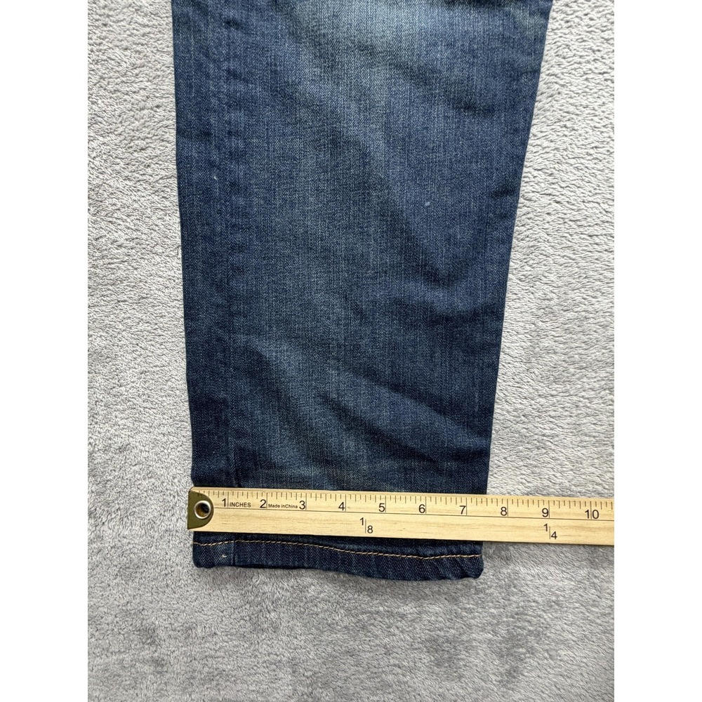 Levis 502 Jeans Mens Measured 35x28 Blue Tapered Regular Fit Denim Medium Wash - Picture 3 of 9